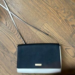 Kate spade black and white cross body bag